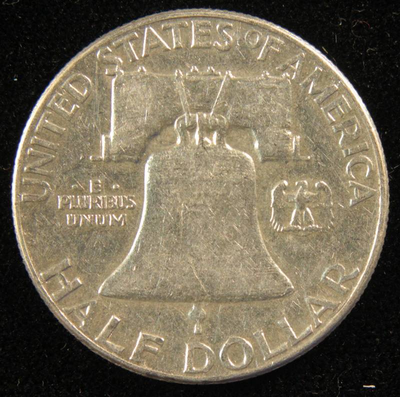 lot 39 image: 1962 FRANKLIN SILVER HALF DOLLAR