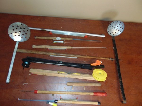 lot 46 image: Ice Fishing Sticks and Ice Dippers