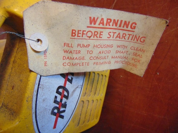 lot 74 image: Red Line Water Transfer Pump
