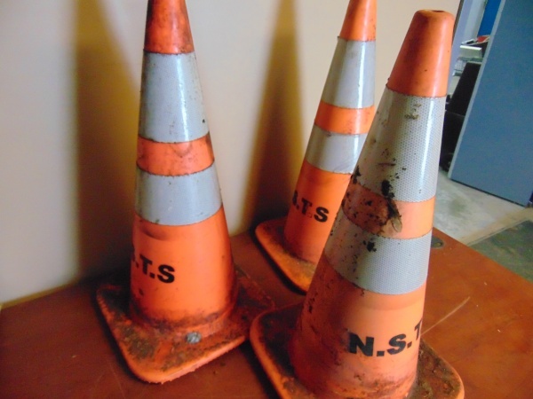 lot 96 image: (3) Safety Cones