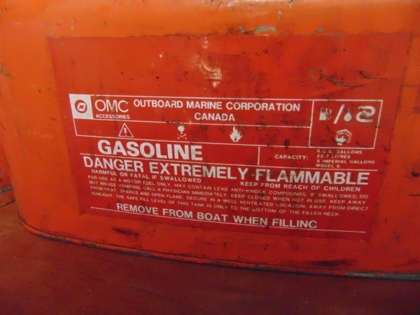 lot 103 image: (2) Boat Gas Tanks