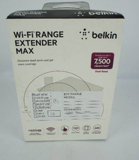 Belkin N600 Wi-Fi Range Extender Max