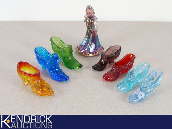 Lot of Vintage MINT Fenton ect. Glass Figurines