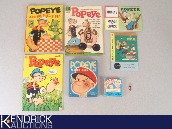 Lot of Vintage Popeye Collectibles