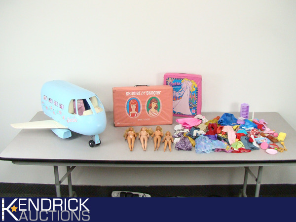 Vintage Barbie Air Plane, Dolls, and Accessories