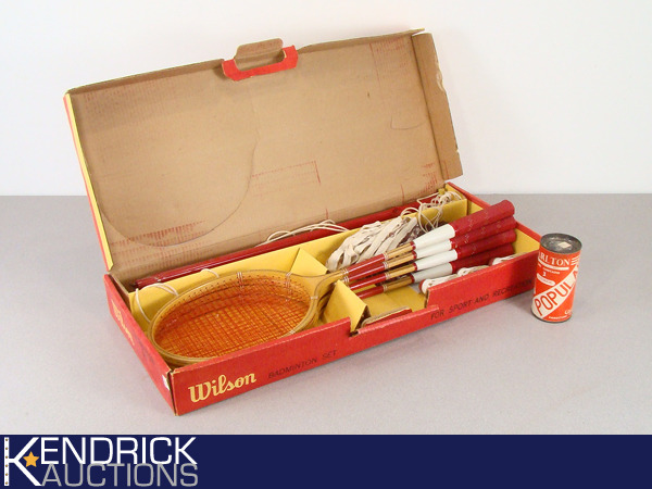 Vintage New Old Stock Badminton Set and NOS Shuttlecocks