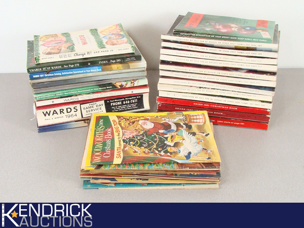 HUGE lot of 1940s - 60s Sears, Wards, Woolworths ect. Christmas Catalogues
