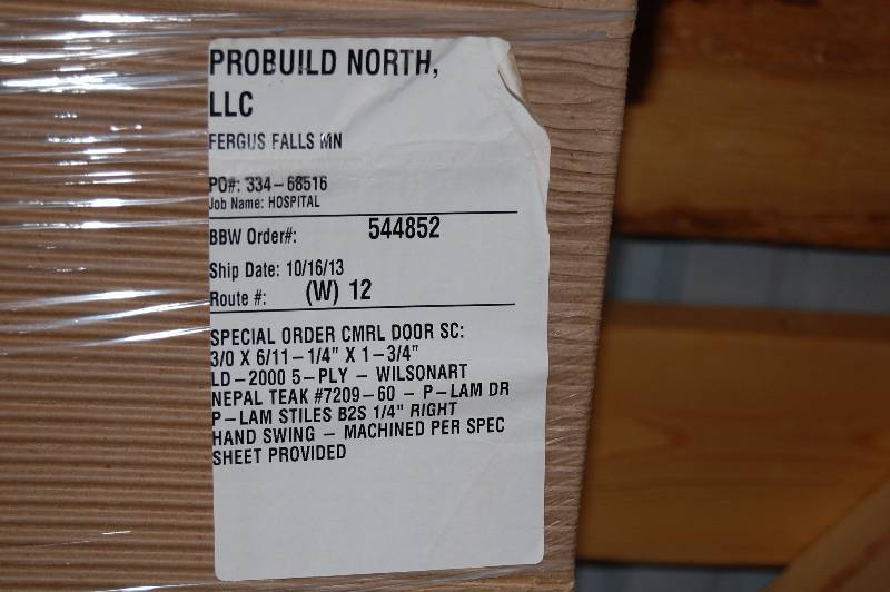 lot 118 image: Commercial Door with Frame