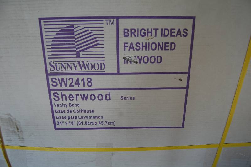 lot 120 image: Sunnywood Vanity Base