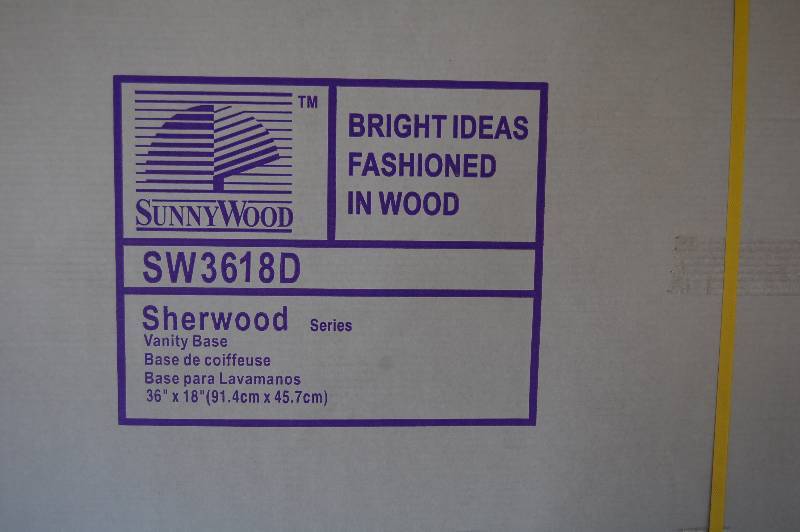 lot 121 image: Sunnywood Vanity Base