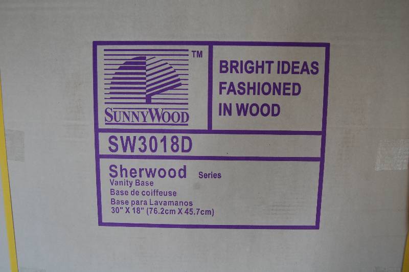 lot 122 image: Sunnywood Vanity Base