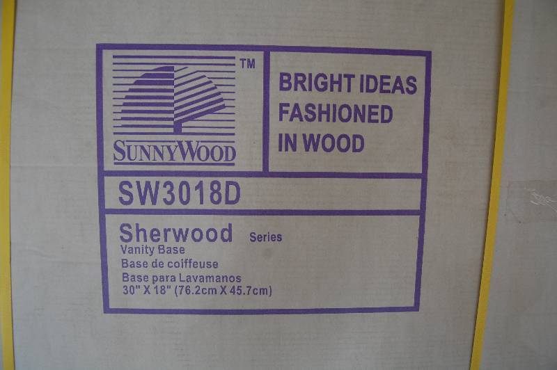 lot 123 image: Sunnywood Vanity Base