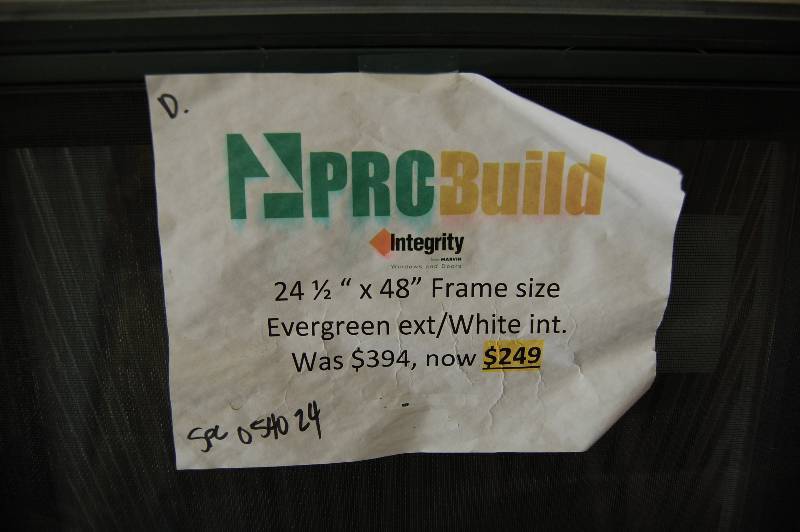 lot 208 image: Marvin Integrity Vinyl Clad Window