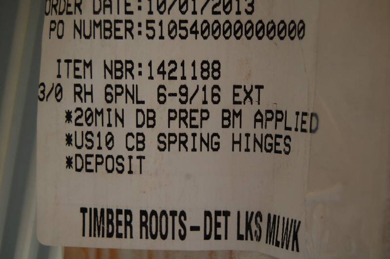 lot 326 image: Exterior Steel Door