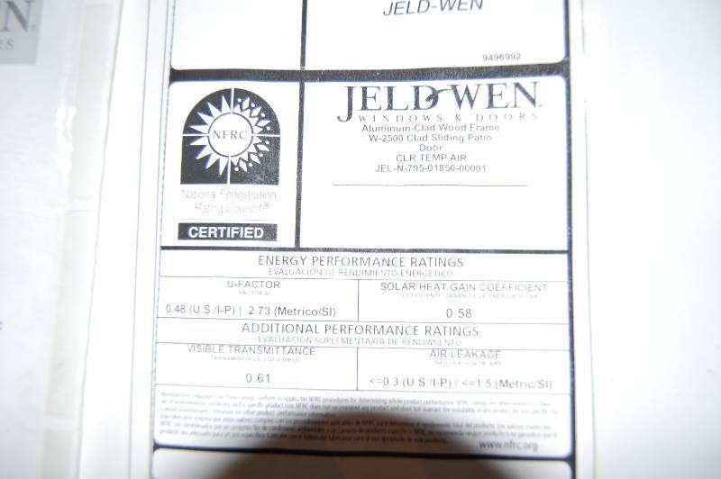 lot 411 image: Jeld Wen Sliding Door