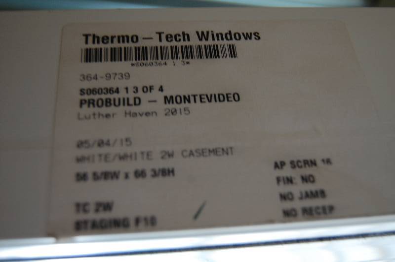 lot 533 image: Thermo Tech Double Casement Windows
