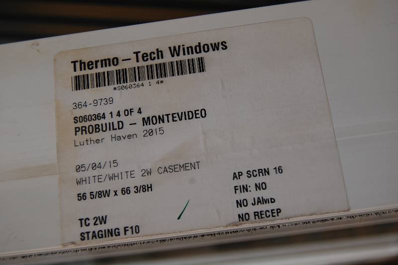 lot 534 image: Thermo Tech Double Casement Windows
