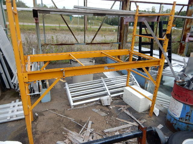 lot 19 image: 2, nice work scaffolds. 74in x 29 12 in x 64 12 in h..