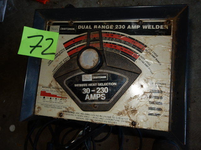 lot 72 image: Craftsman ARC Welder