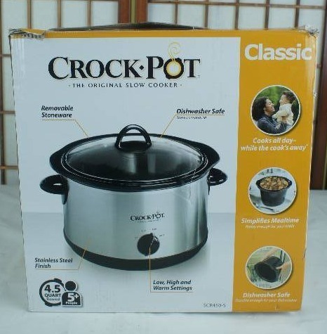 lot 2 image: Crockpot 4.5 qt Slow Cooker