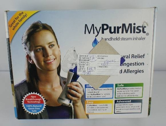 lot 15 image: MyPurMist Handheld Steam Inhaler  Steam Vaporizer  Personal Steam Inhaler
