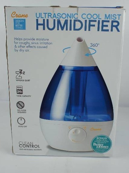 lot 5 image: Crane Drop Shape Cool Mist Humidifier