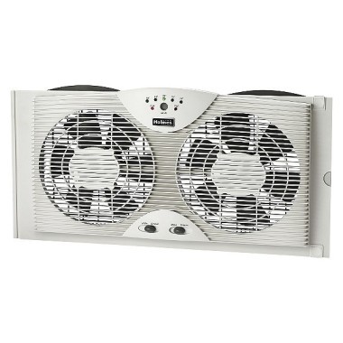 lot 35 image: Holmes Window Fan with Digital Thermostat