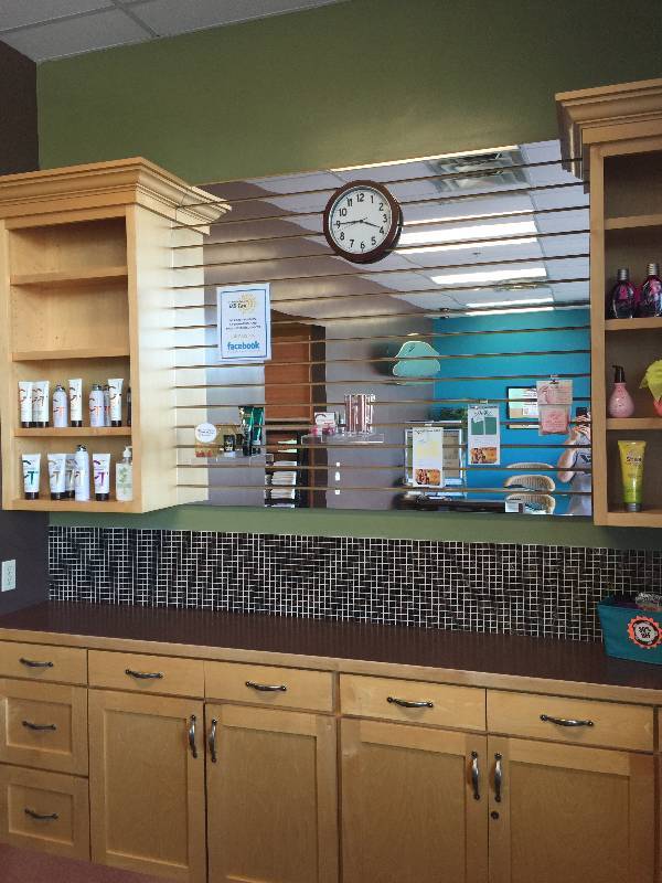 Front Counter Desk and Shelves