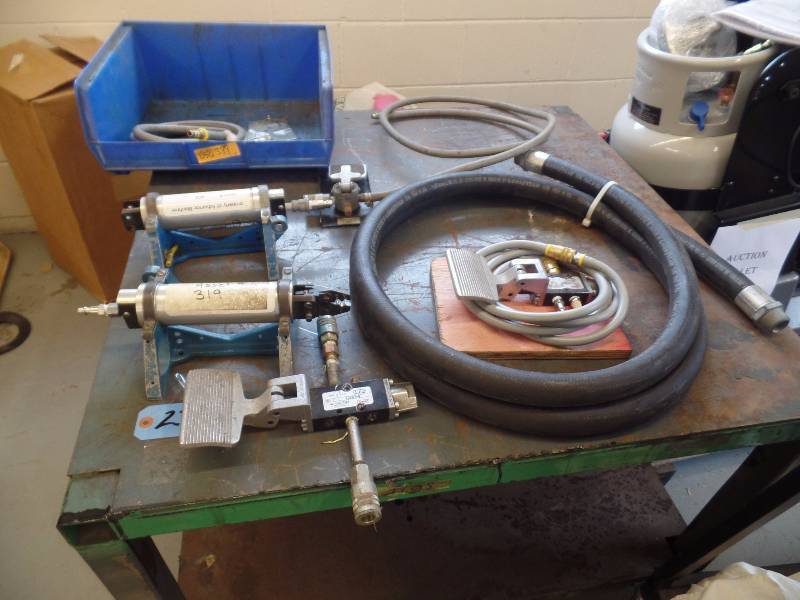 Air Foot Switches, Two Air Crimpers and hoses