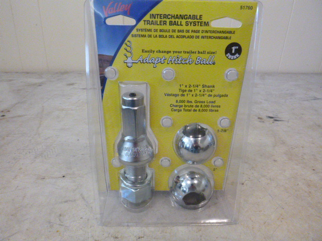 Valley Interchangeable Trailer Ball System
