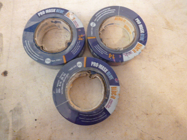 3 Rolls of Pro Mask Blue T ape