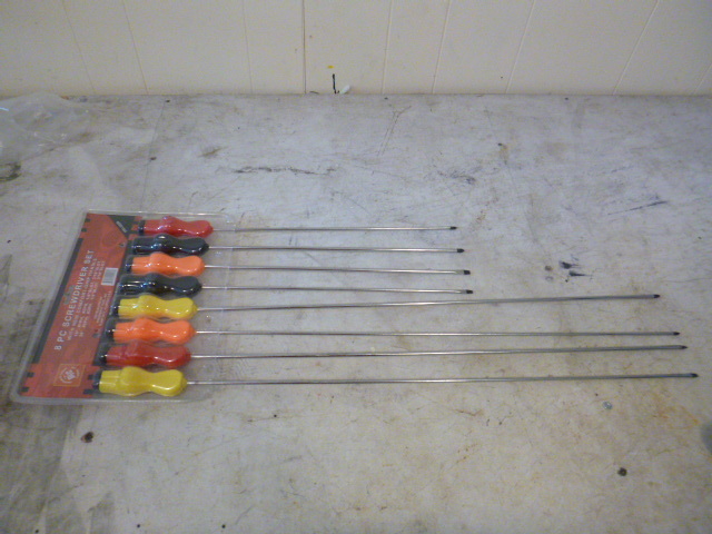 PTC 8 Piece Long Shaft Screwdriver Set