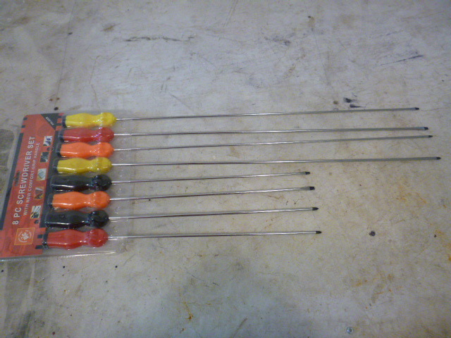 PTC 8 Piece Long Shaft Screwdriver Set