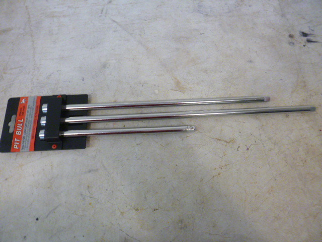 Pit Bull 3 Piece 38 Drive Long Extension Bars