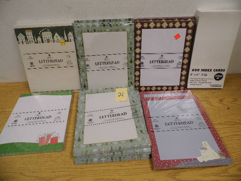 Letterhead and Index Cards