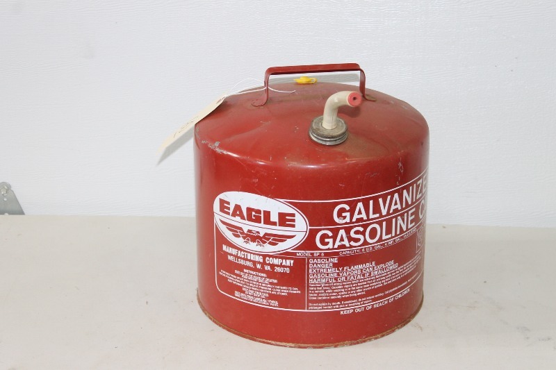 lot 60 image: Galvanized Gas Can - 5 gal.