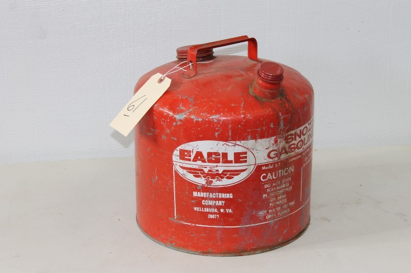 lot 61 image: Galvanized Gas Can - 5 gal.