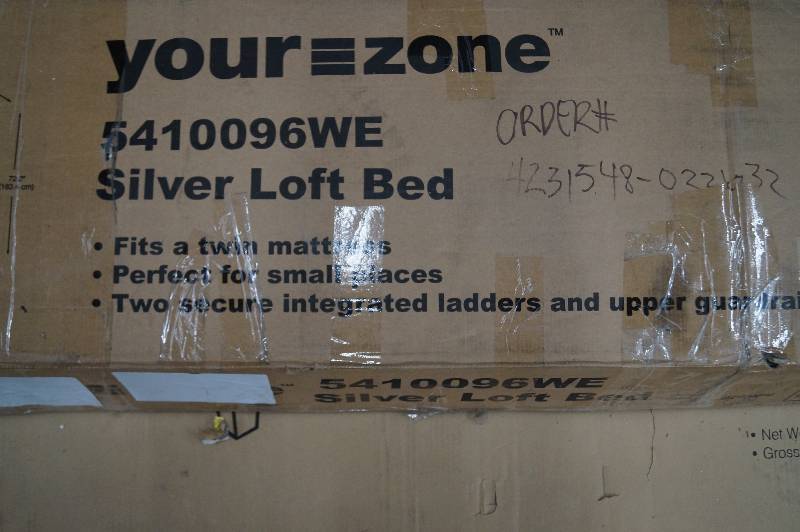 Silver Loft bed