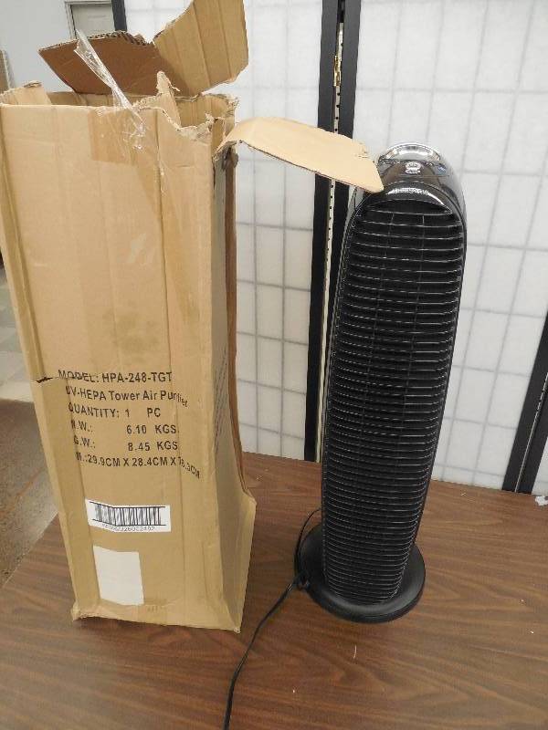 lot 40 image: Honeywell 5-in-1 True HEPA Tower UV Allergen Remover Air Purifier
