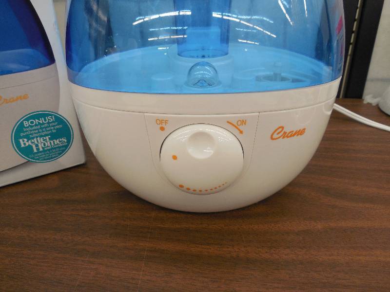 lot 42 image: Crane Drop Ultrasonic Cool Mist Humidifier with 1.0 Gallon Capacity