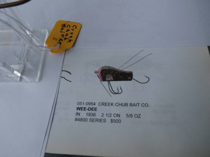 lot 5 image: Creek Chub Bait  WEE-DEE