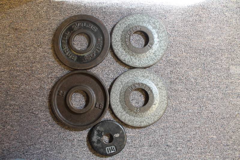 lot 17 image: Plate weights