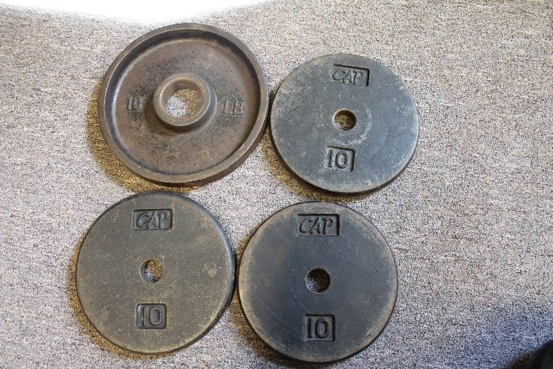 lot 27 image: Plate weights