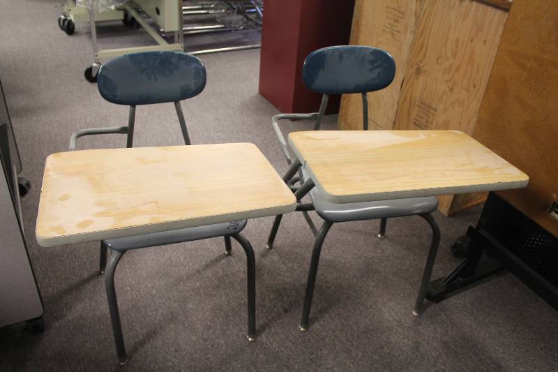lot 64 image: Student Desks