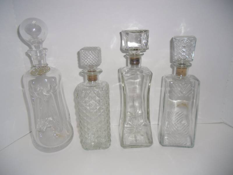 Collection 8 Vintage Bar Decanters
