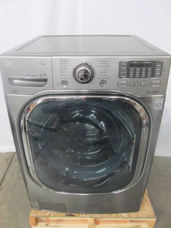 lot 6 image: LG 4.5 cu. ft. Ultra Large Capacity with NeveRust Stainless Steel Drum