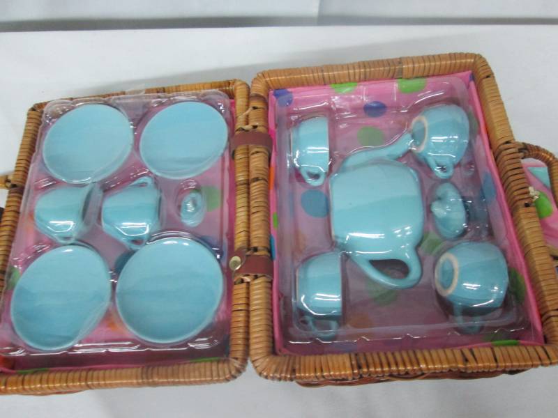 lot 105 image: ALEX Toys Tea Set Basket