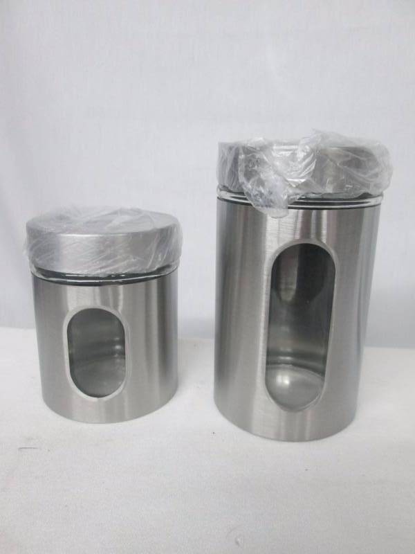 lot 92 image: Anchor Hocking Palladian Canister Set