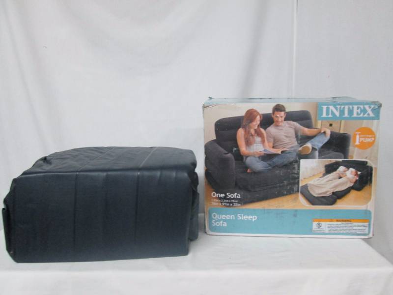 lot 68 image: Intex Plush Pull-Out Inflatable Sofa