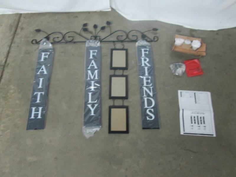 lot 57 image: Faith, Family, Friends Photo Frame Wall Art